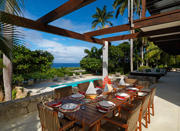 Villa Rosa: Luxury Ocean-View Villa with Private Gym, Spa, and Half Moon Club Access image 5