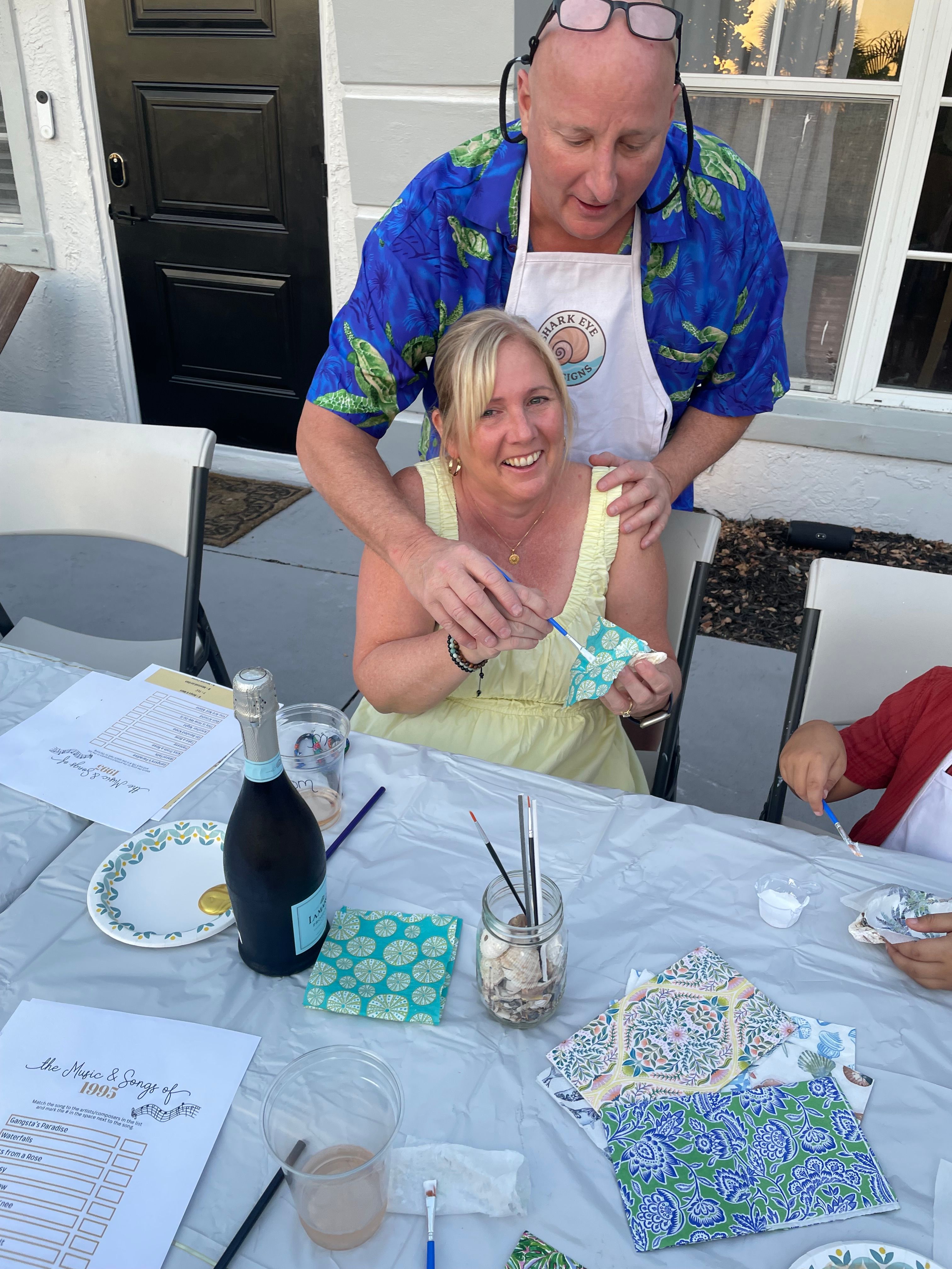 Custom Oyster Shell Craft Class for Groups, Palm Beach image 3