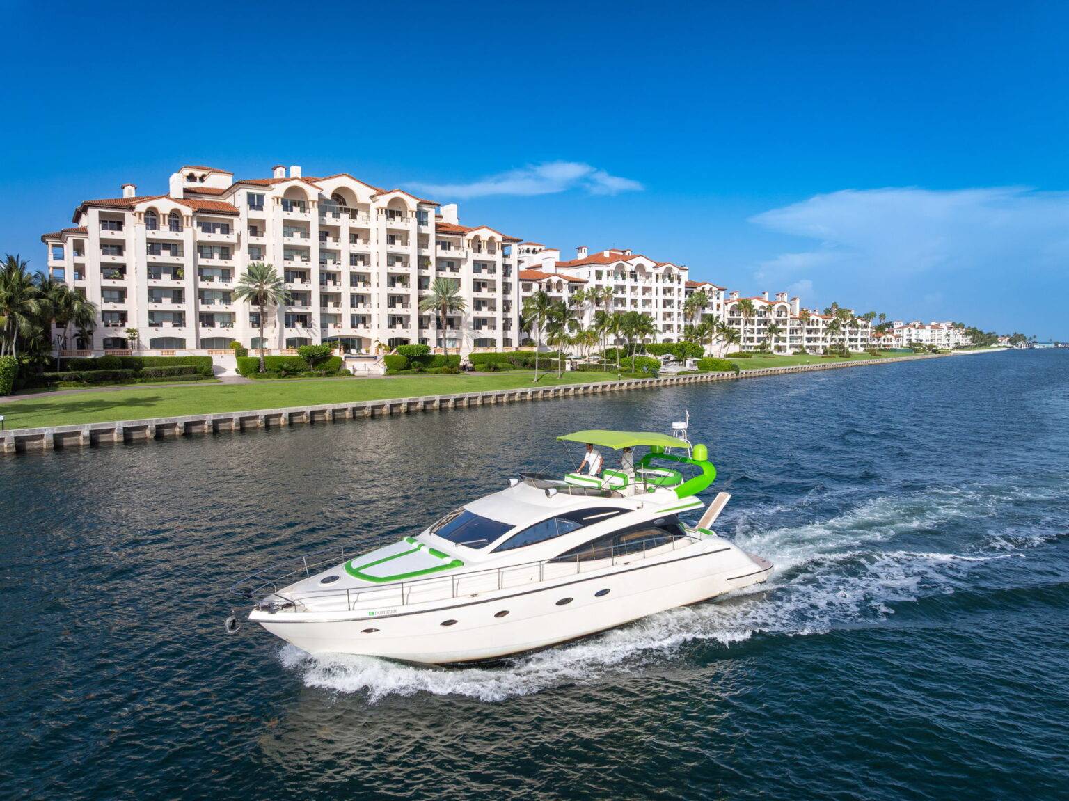 Miami Yacht Rental Great for Bachelors: 67ft Aicon Green Hulk Charter image 1