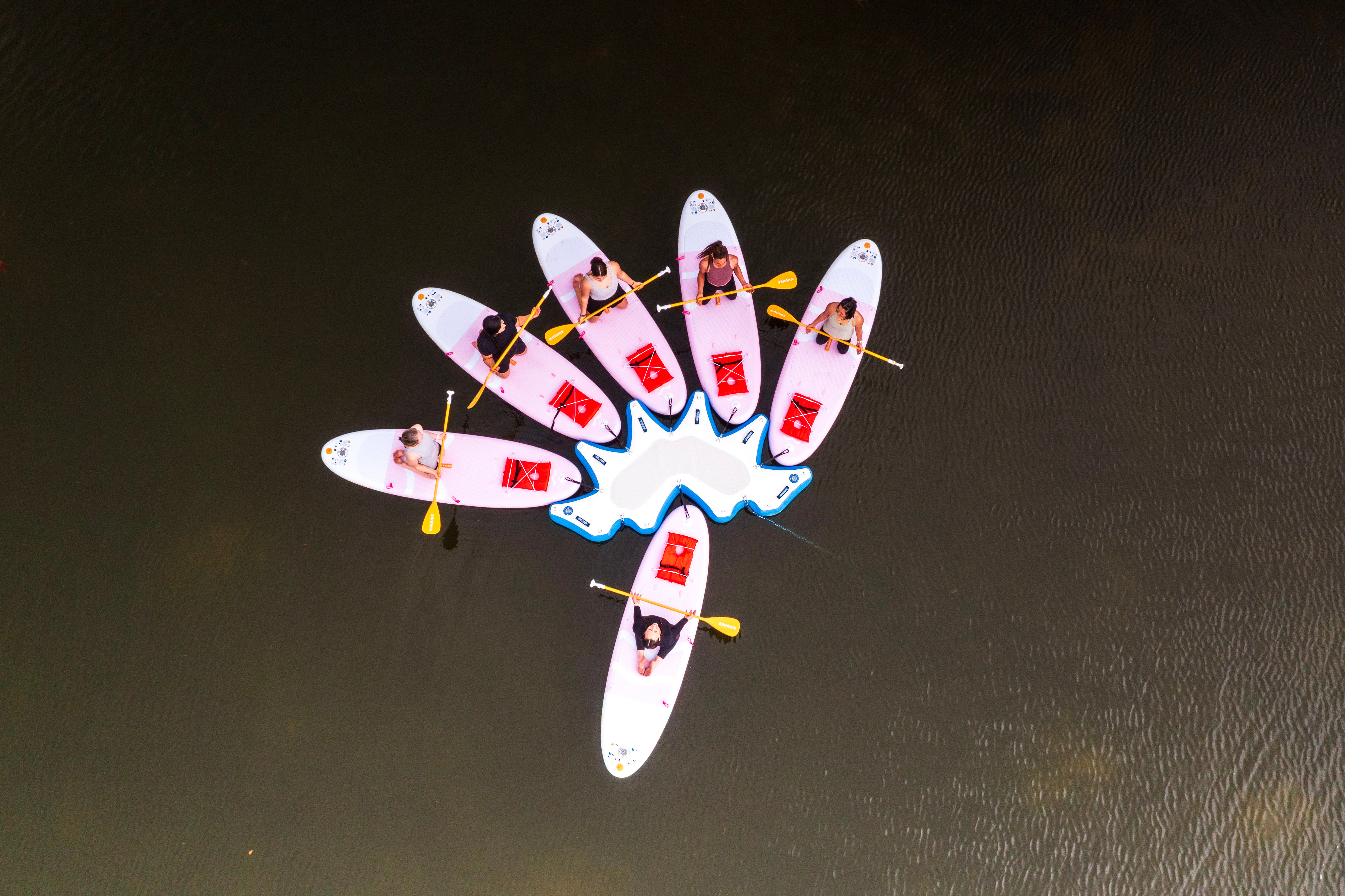 The Board & Body Private Experience: Floating Fitness Class on Paddleboards with Instructor image 1