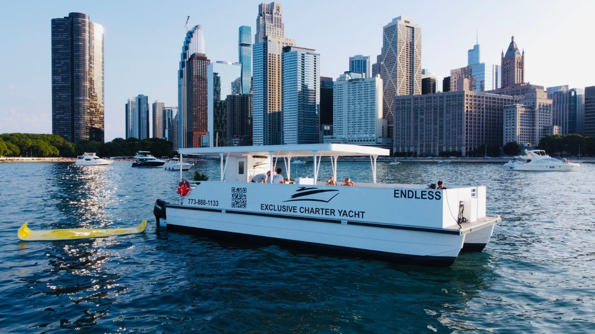Private Lake Michigan Catamaran Charter Aboard the "Endless" (Up to 40 Guests) image 1
