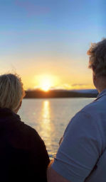 Lake James Sunset Cruise on a Private Houseboat, Asheville, NC image