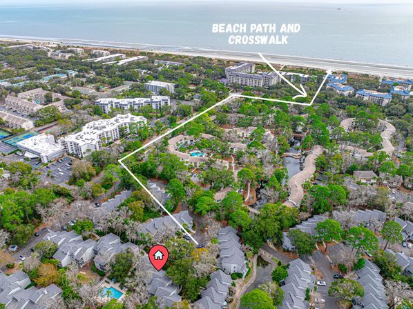 Oceanbreeze: 2BR Villa, Short Walk to Beach, Coligny & Pool image 32