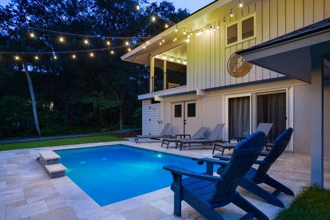 Luxury Beach House with Pool: 6BR, Pet-Friendly & Steps to Ocean image 5
