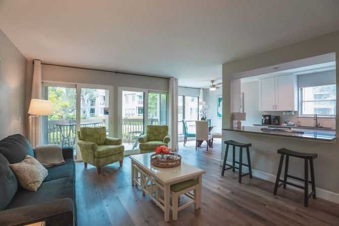 Waterview Villa: Renovated 1BR Suite in Sea Pines, Steps to Harbourtown image 1