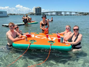 Private Tiki Cruise: Sand Bar, Sound System, Floating Mats & BYOB image 11