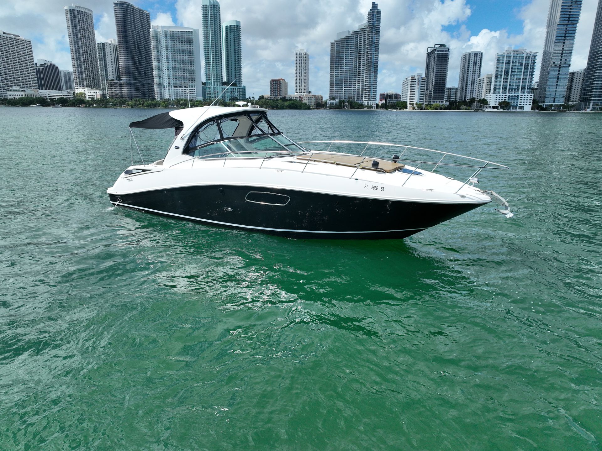 SUNDANCER 37K Private Yacht Charter Miami for Up to 12 Guests image 1