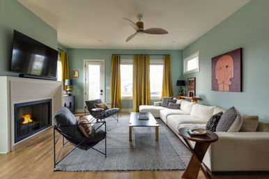 The Lyric: Modern 4-Bedroom Retreat with Rooftop Access and Fire Pit image 1