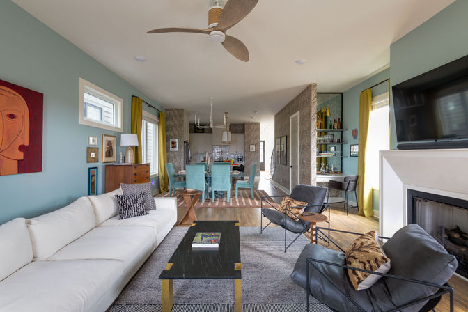 The Lyric: Modern 4-Bedroom Retreat with Rooftop Access and Fire Pit image 24