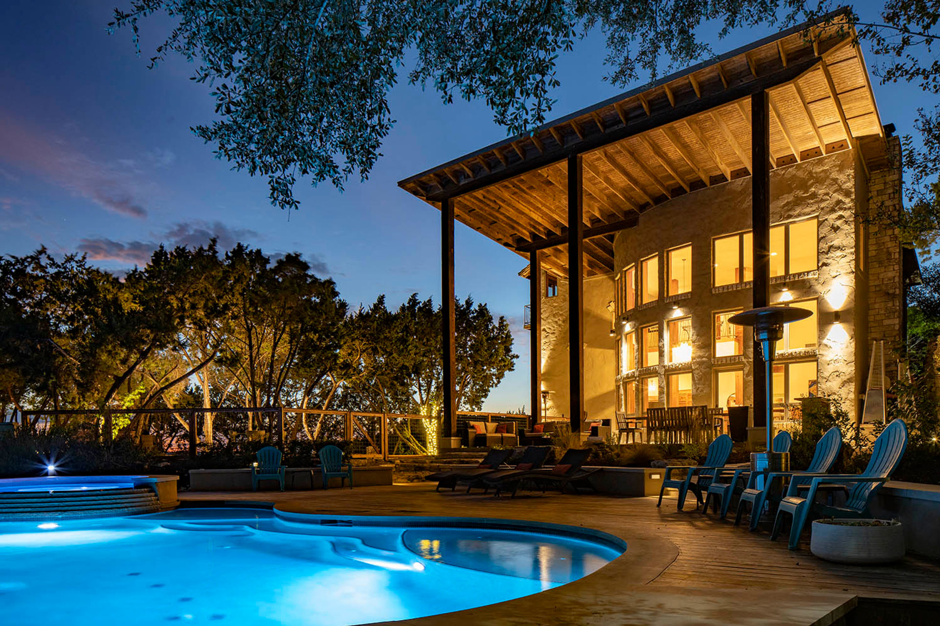 The Retreat at Crystal Creek: Private pool, hot tub, pond and yoga!  Close to downtown! image 1