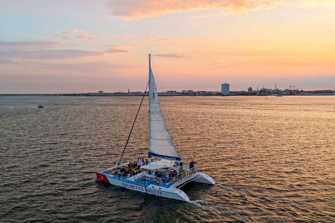 Private 50ft Catamaran Sail - Charleston Harbor up to 100 People image 2