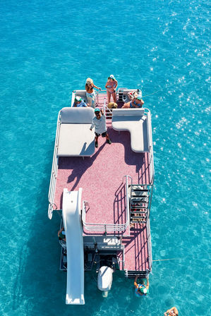 Ultimate Bachelorette Sandbar Party: Double Decker Party Boats with Water Slides! image 3