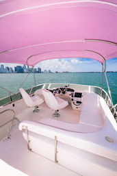 Miami’s Pink Party Yacht: 50ft Horizon Bachelorette Boat image 11