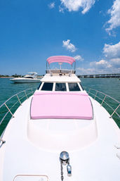 Miami’s Pink Party Yacht: 50ft Horizon Bachelorette Boat image 5