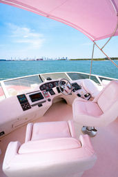 Miami’s Pink Party Yacht: 50ft Horizon Bachelorette Boat image 4