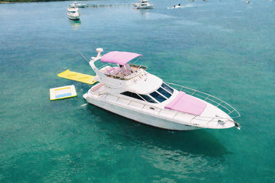 Miami’s Pink Party Yacht: 50ft Horizon Bachelorette Boat image