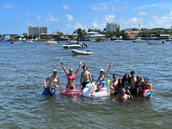 Private Sandbar Party Boat Charter: 24’ Pontoon with Stereo, Shade & BYOB image 5