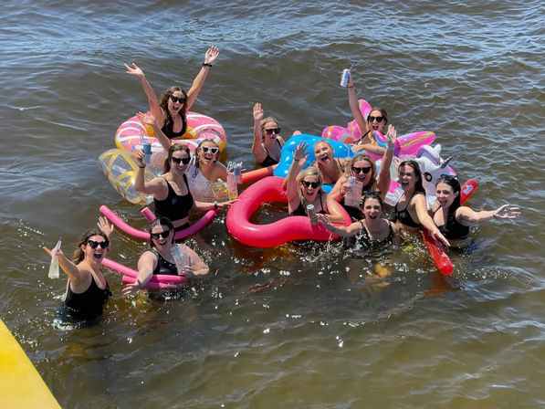 Private Sandbar Party Boat Charter: 24’ Pontoon with Stereo, Shade & BYOB image 6