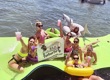 Private Sandbar Party Boat Charter: 24’ Pontoon with Stereo, Shade & BYOB image 4