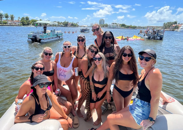 Private Sandbar Party Boat Charter: 24’ Pontoon with Stereo, Shade & BYOB image 1