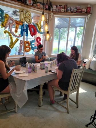 Bachelorette Pottery Paint Party image 9