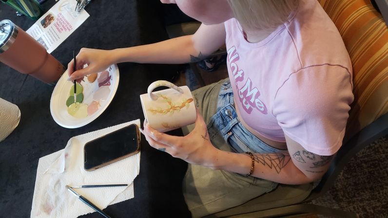 Bachelorette Pottery Paint Party image 14