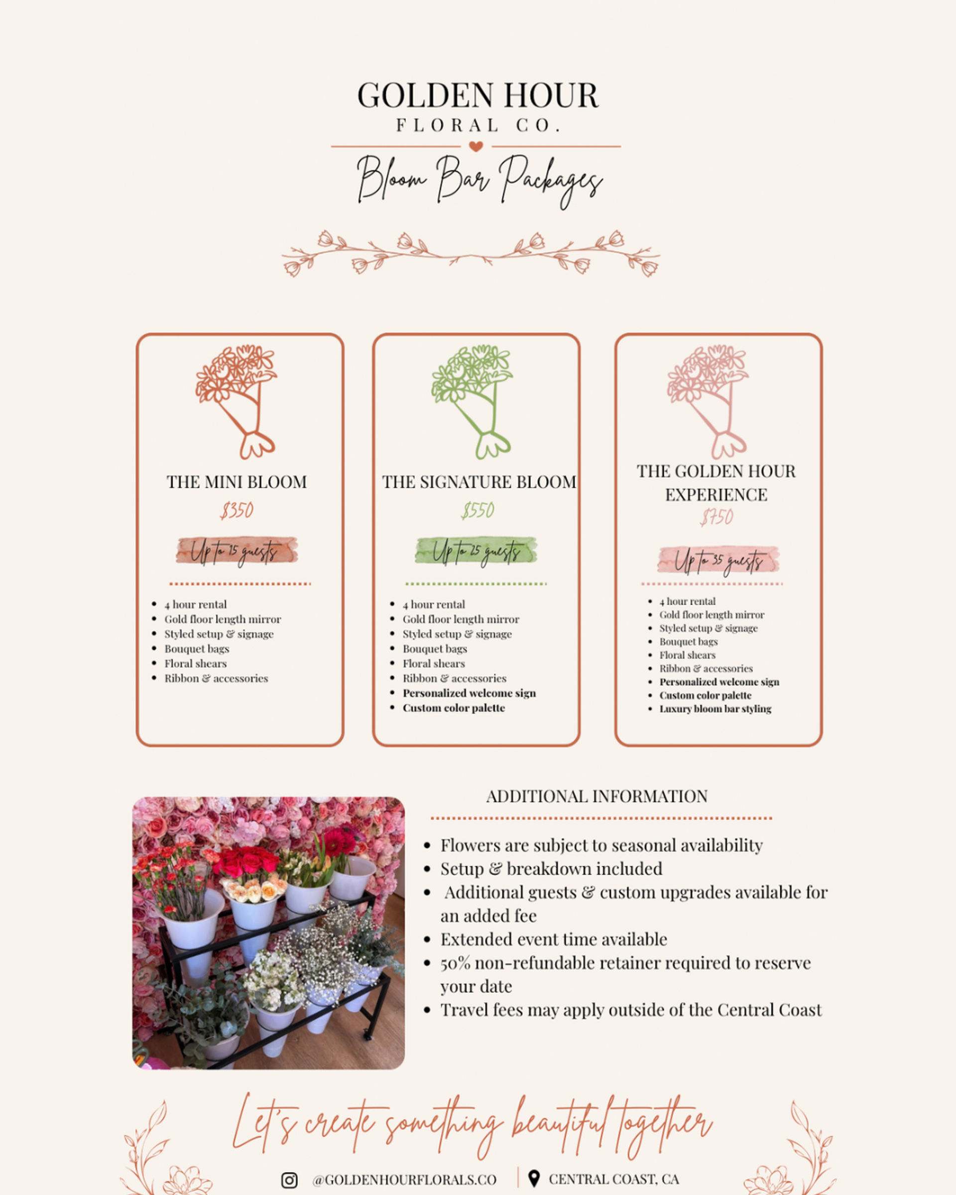 Mobile Bloom Bar - perfect for weddings, bachelorettes, bridal showers, & so much more! image 2