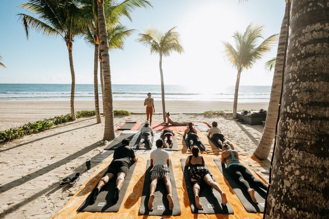 Ocean Front Bachelorette Yoga + Flower Crown Ceremony (with Brunch, Lunch, or Dinner) image 1