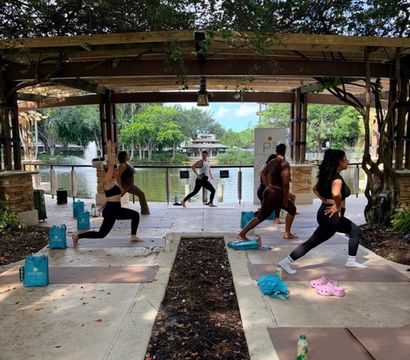 P³: Pop Up. Pilates. Party