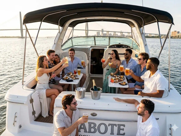 The Drip Lounge x Compass Luxury Transportation x Holy City Boat Tours Package image 1