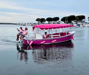 Barbie Pink Duffy BYOB Boat Adventure in Stunning Huntington Beach image 2