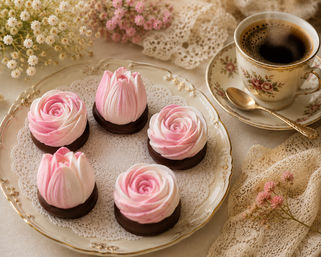 Eatable 3D floral arrangements and uniquely designed desserts image 101