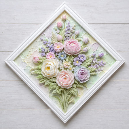 Eatable 3D floral arrangements and uniquely designed desserts image 98