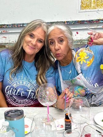 Sip & Paint Wine Glasses (BYOB) image 29