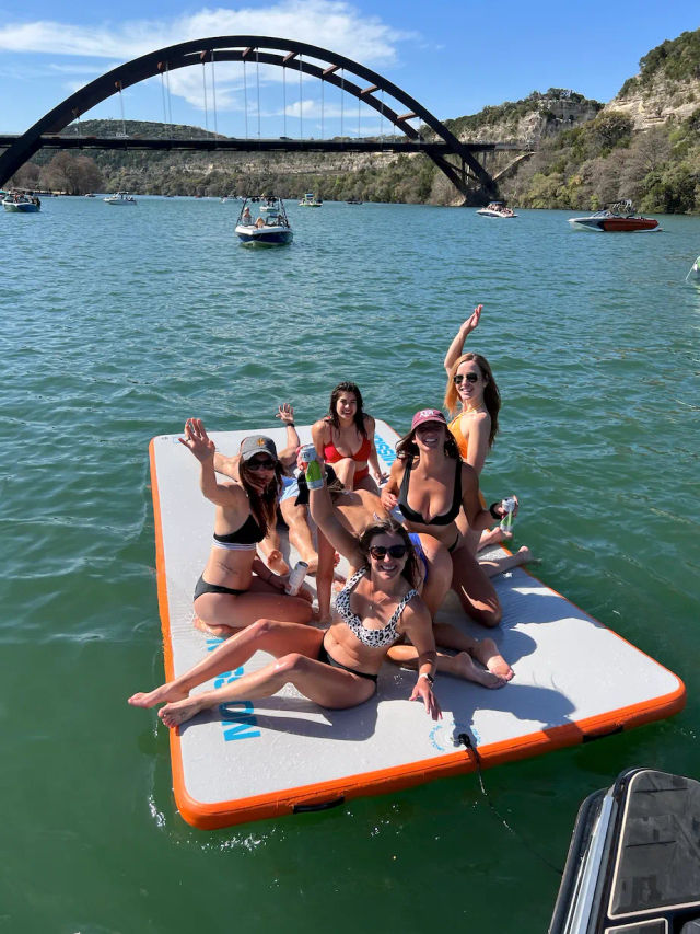 Wakesurfing on Lake Austin with Austin Premier Boat image 3