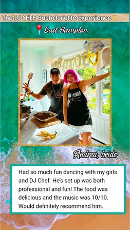 The DJ CHEF Bachelorette Experience: Seen on Bravo, MTV & Food Network image 7