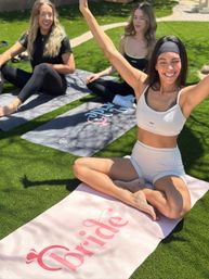 Personalized Bachelorette Yoga Mats - Bridal Party Gift image