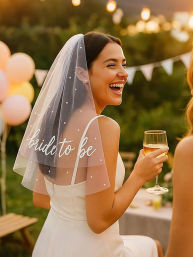 Custom Bachelorette Party Accessories & Bridal Swag - Veils, Sashes, Scrunchies & More image