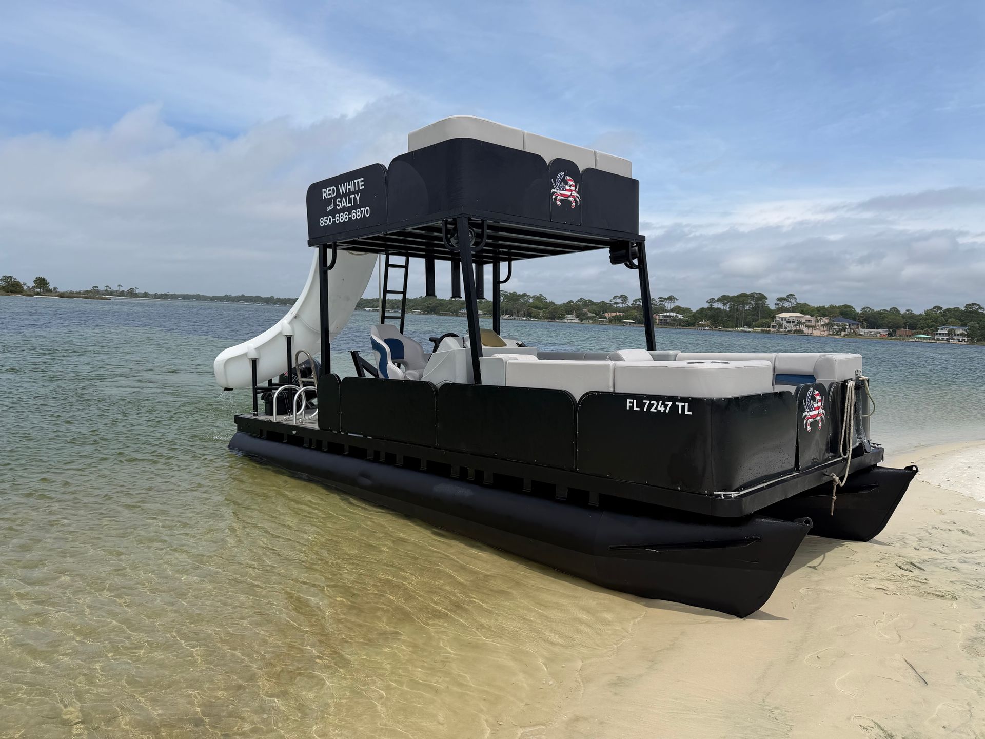 Private Pontoon Adventure to Crab Island image 1