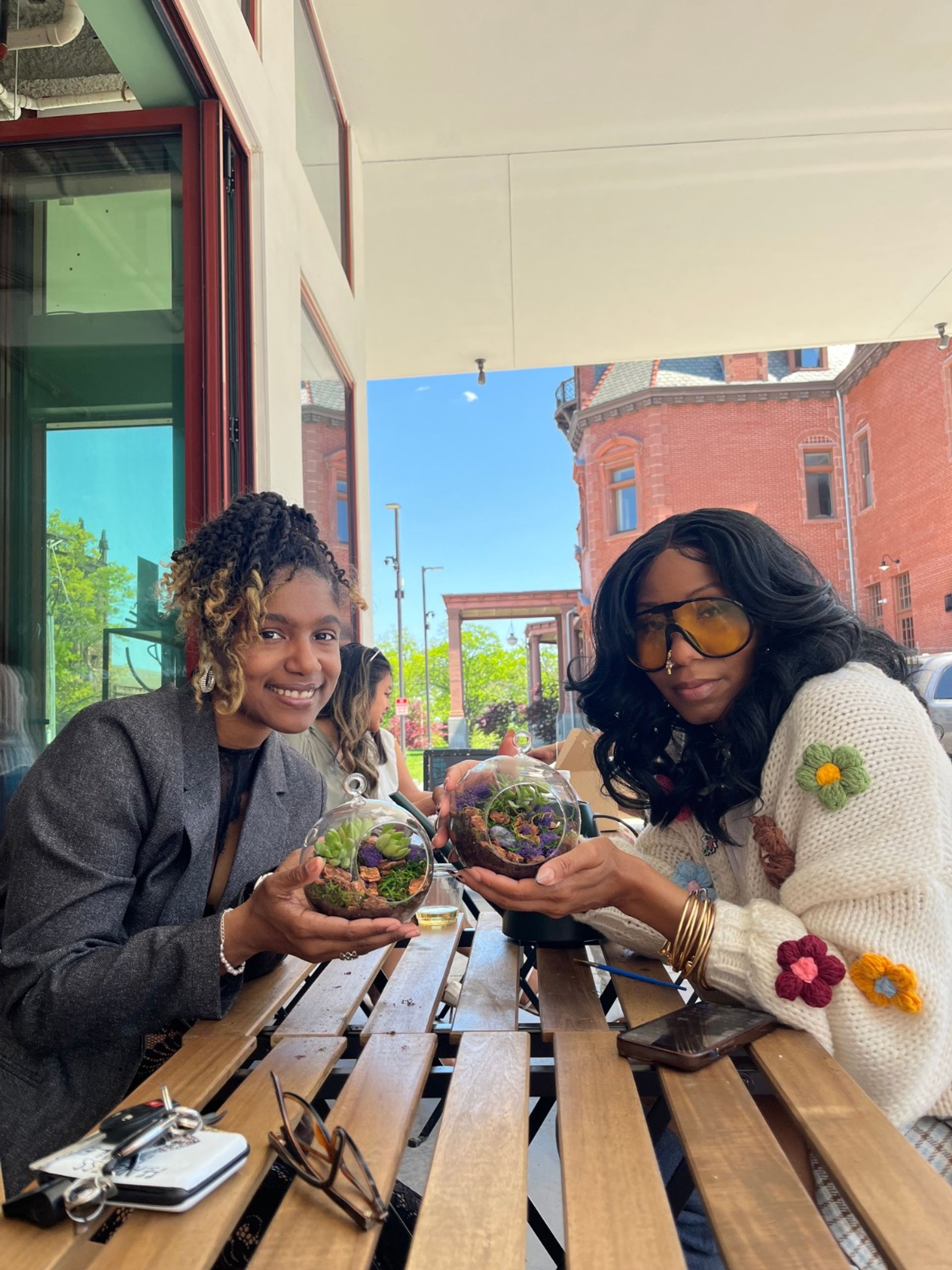 Succulent Terrarium Workshop at Home in Hoboken: Plant & Sip image 2