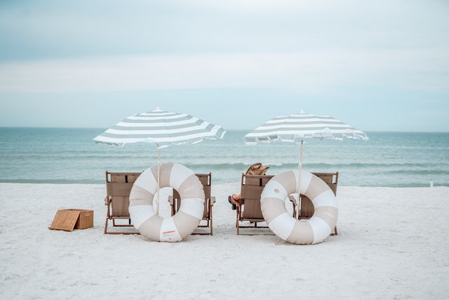 ICONIC Beach Experience: Chair & Umbrella Setup image 4
