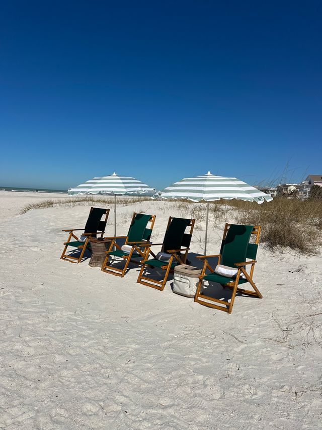 ICONIC Beach Experience: Chair & Umbrella Setup image 3