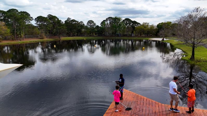 2 Home Sport Complex W/ Private Lake & Theater! image 12