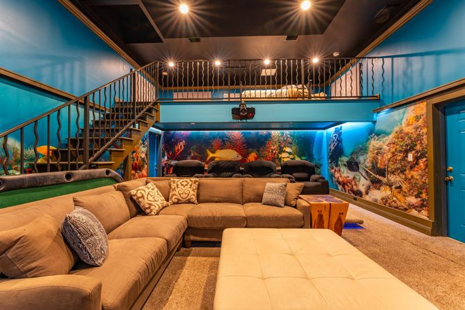 2 Home Sport Complex W/ Private Lake & Theater! image 67