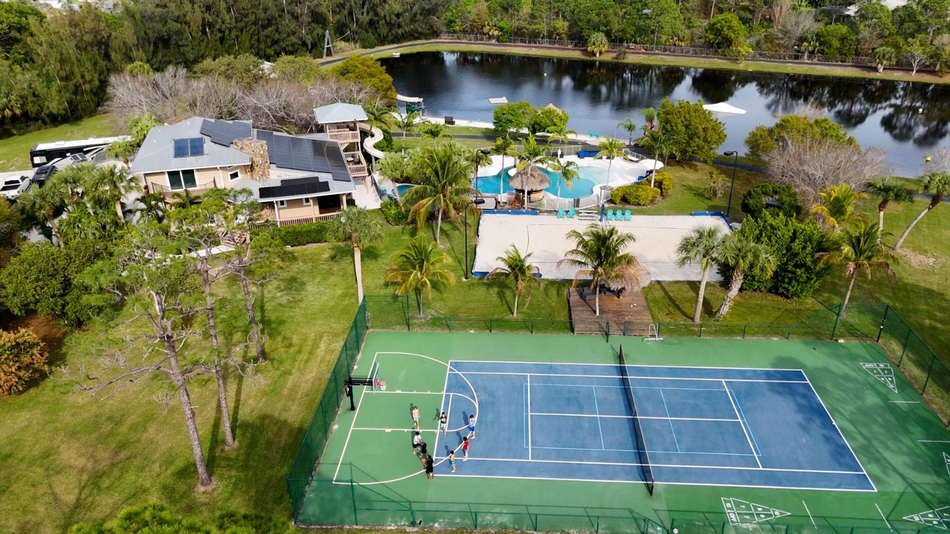 2 Home Sport Complex W/ Private Lake & Theater! image 2