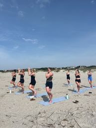 Private Beach Yoga Class in Charleston for Bachelorette Groups image 12