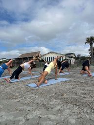 Private Beach Yoga Class in Charleston for Bachelorette Groups image 15