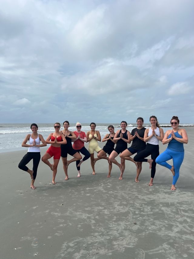 Private Bachelorette Yoga in Charleston: Beach or Your Rental image 3