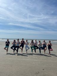 Private Beach Yoga Class in Charleston for Bachelorette Groups image 14