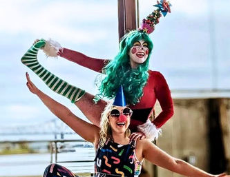 Clown Yoga in the French Quarter image 4